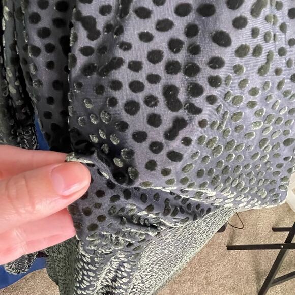 Green & Black Ruched Wrap Sheath Dress, Size XL - Pre-Owned - Picture 4 of 6